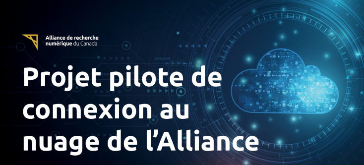 Projet pilote de connexion au nuage de l’Alliance. Image d'infonuagique.